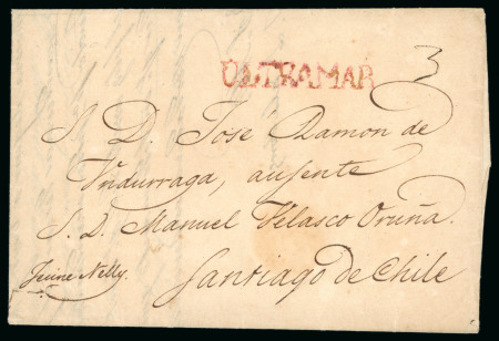 Stamp of Chile » Collections, Lots etc. 1822-50 Collection of 67 covers and fronts covering the Chile Republic period with a wide range of markings