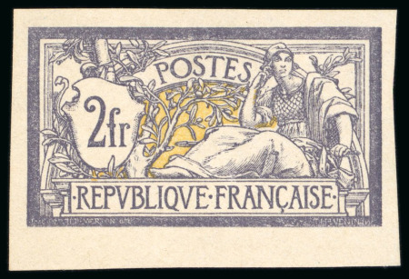 Stamp of France » Émissions à partir de 1900 1900, Y&T n°122a, 2 francs violet et jaune Type Merson,