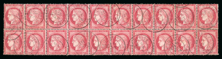 Stamp of France » Emission Cérès 1871-72 1872, Incroyable bloc de 20 timbres Y&T n°57 Cérès