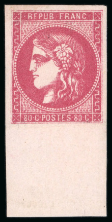 Stamp of France » Emission de Bordeaux 1870 1870, Émission de Bordeaux Y&T n°49b rose vif * discrète,