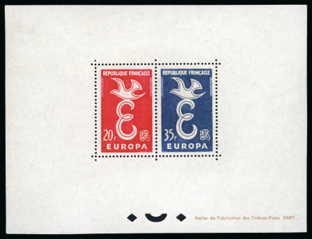 Stamp of France » Blocs et Feuillets 1958, Bloc spécial gommé Europa Y&T n°1173/1174