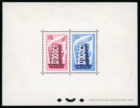Stamp of France » Blocs et Feuillets 1956, Bloc spécial gommé Europa Y&T n°1076/1077
