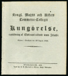 Stamp of Ireland » Pre-Stamp Postal History 1834 Swedish Board of Trade Notice of Cholera outbreak