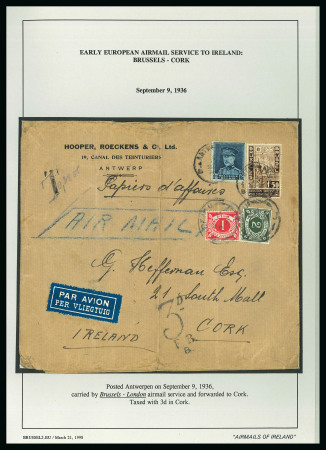 Stamp of Ireland » Airmails 1936-1939 Irish Acceptance for Airmail Services to