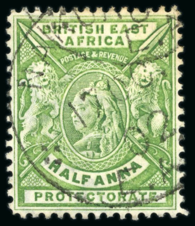 Stamp of Kenya, Uganda and Tanganyika » British East Africa Nakuru: 1896-1901 1/2a cancelled by "NAKURU / E.A.P." fleuron cds