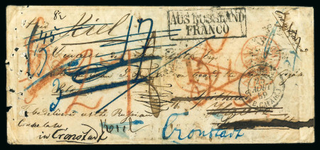 Stamp of Russia » Russia Imperial Pre-Stamp Postal History 1857-1859 Russian Naval Mail: Six stampless envelopes