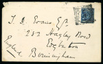 Stamp of Kenya, Uganda and Tanganyika » British East Africa Machakos: 1897 (Jul 16) Envelope to England with 1896-1901 2 1/2a tied by Machakos squared circle ds