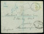 Stamp of Kenya, Uganda and Tanganyika » British East Africa Kisumu: 1902 (Dec 17) Envelope sent registered to England with 1896-1901 3a