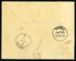 Stamp of Kenya, Uganda and Tanganyika » British East Africa Kismayu: 1901 (Feb 24) Envelope to India with 1896-1901 1a tied by "KISMAYU / E.A. PROTECTORATE" hatched circle ds