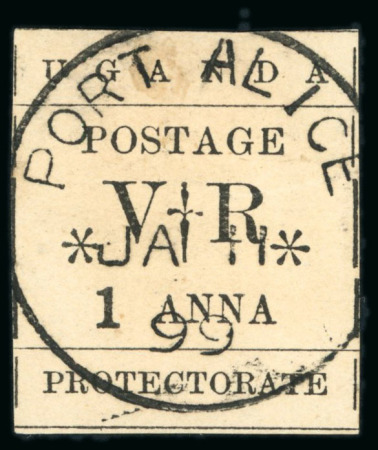 Stamp of Uganda Port Alice: 1896 (Nov) 1a with thick "1" (2nd printing), cancelled-to-order by neat PORT ALICE cds