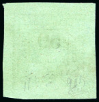 Stamp of Colonies françaises » Guadeloupe 1884, Taxe n°12a vert-bleu O, cote Y&T 1'500€, signé