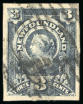 Stamp of Canada » Newfoundland 1887-96 group of five imperforate stamps, four cancelled and one with original gum