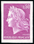 Stamp of France » Émissions à partir de 1900 1967-1969, Non émis de la Marianne de Cheffer Y&T