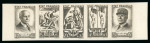 Stamp of France » Émissions à partir de 1900 1943, Tirage spécial en sépia de la bande complète