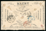 Stamp of Great Britain » 1840 Mulreadys & Caricatures 1870 (Jun 30) Mulready caricature advertising the famous French stamp dealer Arthur Maury