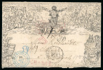 Stamp of Great Britain » 1840 Mulreadys & Caricatures 1870 (Jun 30) Mulready caricature advertising the famous French stamp dealer Arthur Maury