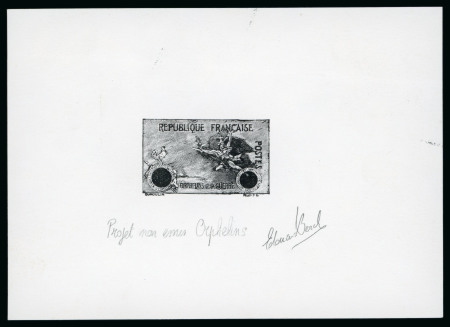 Stamp of France » Émissions à partir de 1900 1917-1918, Épreuve du non émis 5 francs + 5 francs