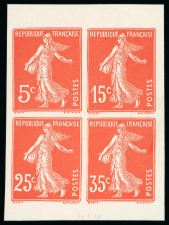 Stamp of France » Émissions à partir de 1900 1937, Projet non émis du bloc PEXIP avec timbres Type