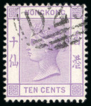 Stamp of Hong Kong » British Post Offices in China 1880 10c on 12c blue and 1882-96 10c dull mauve with "D29" numerals of Hankow