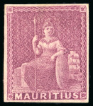 Stamp of Mauritius » 1858-62 Britannia Issues (SG 26-35) 1858-62 (9d) magenta, two shades, one mint o.g. other regummed, plus (6d) vermilion unused