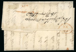 Stamp of Great Britain » 1840 1d Black and 1d Red plates 1a to 11 1840 (Nov 16) Entire from London to Havant with two 1d black pl.8 and "POSTED AFTER..." hs