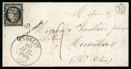 Stamp of France » Collections 1849-1951, Intéressant groupe majoritairement de lettres