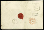 Stamp of Belgium 1860, Enveloppe pour Belgrade (Serbie - Serbia) avec