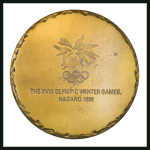 Stamp of Olympics » 1998 Nagano 1998 Nagano participation medal, very fine.