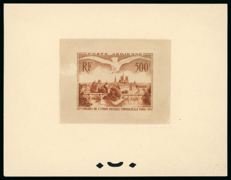 Stamp of France » Poste Aérienne 1947, Épreuve de couleur 500 francs XIIème Congrès