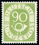 Stamp of Germany 1951 Posthorn mint n.h. set of 16
