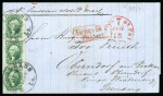 Stamp of United States » 1857-61 Issue 1859 (Jun 4) Wrapper from New Orleans to Oberndorf am Neckar (Wurttemberg), paying the Prussian closed mail rate
