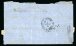 Stamp of Egypt » Egyptian Post Offices Abroad » Consular Offices » Gedda 1874 (Sep 23) Entire from Gedda to Suez with two 1872 1pi tied by blue "POSTE KEGEDVIE EGIZIANE / GEDDA" cds