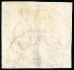 Stamp of Brazil 1843 Bull's Eye used group of six incl. 60r (4) and 90r (2), all four margins