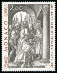 Stamp of Colonies françaises » Monaco 1972, Monaco variété Albert au lieu de Albrecht Dürer