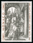 Stamp of Colonies françaises » Monaco 1972, Monaco variété Albert au lieu de Albrecht Dürer