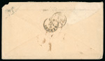 Stamp of Uruguay 1876 (May 8) Envelope to Italy with "Da Montevideo / Coi Postali Italian" hs, underpaid with 2L postage due 