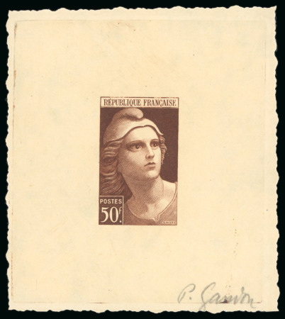 Stamp of France » Émissions à partir de 1900 1945-1947, Épreuve d'artiste Marianne de Gandon 50