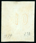 Stamp of Greece » Large Hermes Heads » 1862-67 2nd Athens print 10L Orange, mint, close to good margins, position 79