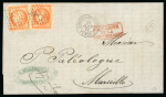Stamp of France » Emission de Bordeaux 1870 1871, Lettre de Constantinople pour Marseille avec
