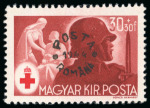 Stamp of Romania » Later Issues 1944 "POSTA / ROMANA / 1944" ovpt on Hungary stamps on nine different issues
