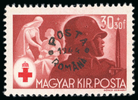 Stamp of Romania » Later Issues 1944 "POSTA / ROMANA / 1944" ovpt on Hungary stamps on nine different issues