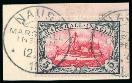 Stamp of Large Lots and Collections German Colonies: 1900-19, Group of used 41 high values (Mi. €7'800+).