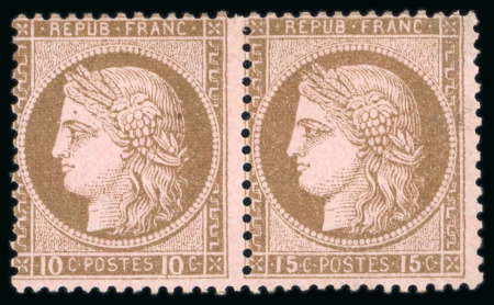 Stamp of France » Collections 1872-1873, Stock de timbres neufs et oblitérés Cérès