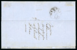 Stamp of Italian States » Naples 1861, 1 gr. nero, striscia orizzontale di cinque e singolo, su lettera