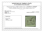 Stamp of Colonies françaises » Guadeloupe 1884, Taxe n°12a vert-bleu O, cote Y&T 1'500€, signé