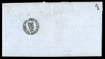 Stamp of Egypt » 1872-75 Penasson 1872 (Sep 29) Folded entire from Suez with scarce "DALLA STAZIONE" hs