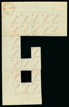 Stamp of United States » U.S. Possessions » Philippines » Filipino Revolutionary Mail La Unión Provincial Provisionals. An extraordinary group of 59 stamps