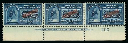 Stamp of United States » U.S. Possessions » Philippines » U.S. Administration - Regular Issues Special Delivery. Selection of 23 stamps mainly mint, including left margin arrow block of four and imprint plate strip of three