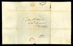 Stamp of Surinam (British Occupation) 1813 (Jul 1) Entire from Surinam to a Captain in the 64th regiment in Halifax, Nova Scotia, with "SURINAM" 9 JY 1816 fleuron ds on reverse