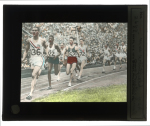 Stamp of Olympics » 1936 Berlin » Other Memorabilia 1936 Berlin and 1948 London group of five hand-tinted slides of athletes competing at the Olympics
